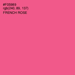 #F05989 - French Rose Color Image